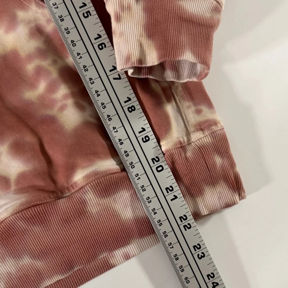 Lululemon Hoodie Sweatshirt Womens Sz 2 XS All Yours Tie Dye Pink